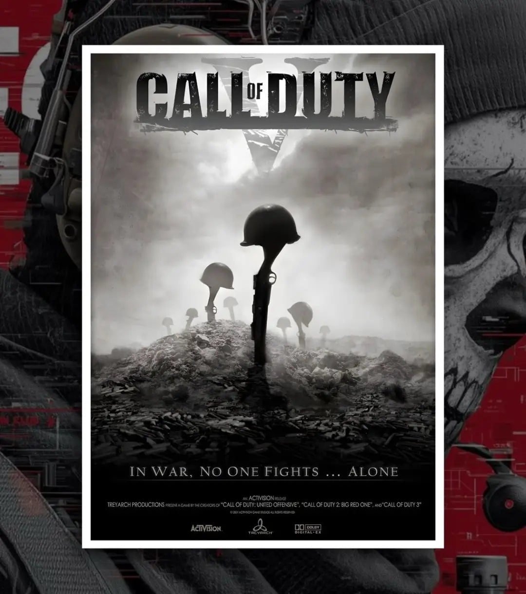 Call Of Duty posters - A4 / V8 / White frame