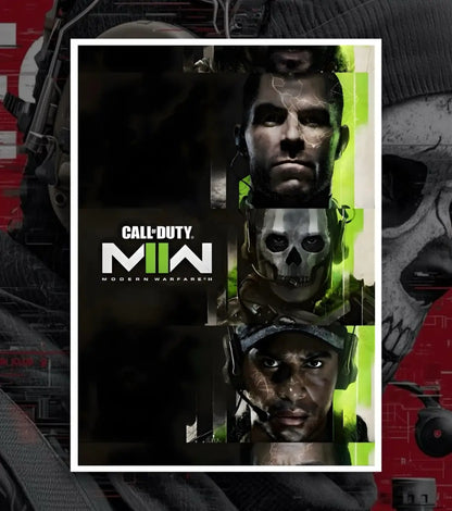 Call Of Duty posters - A4 / V9 / White frame
