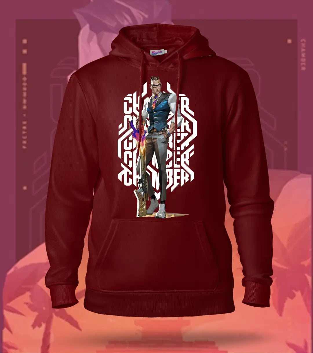 Chamber | Valorant – Deadly Elegance Regular Hoodie - Maroon / S - Valorant