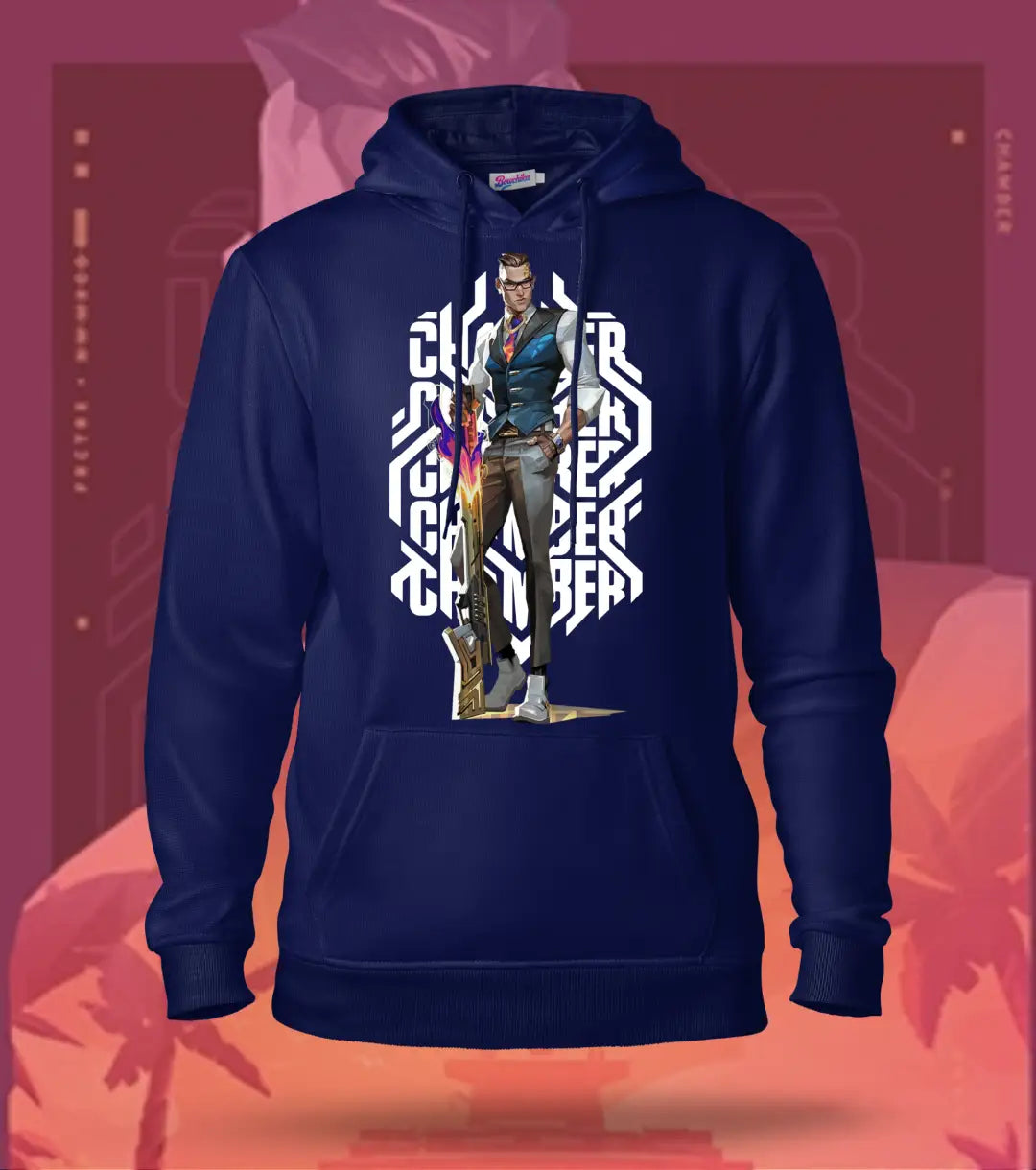 Chamber | Valorant – Deadly Elegance Regular Hoodie - Navy / S - Valorant