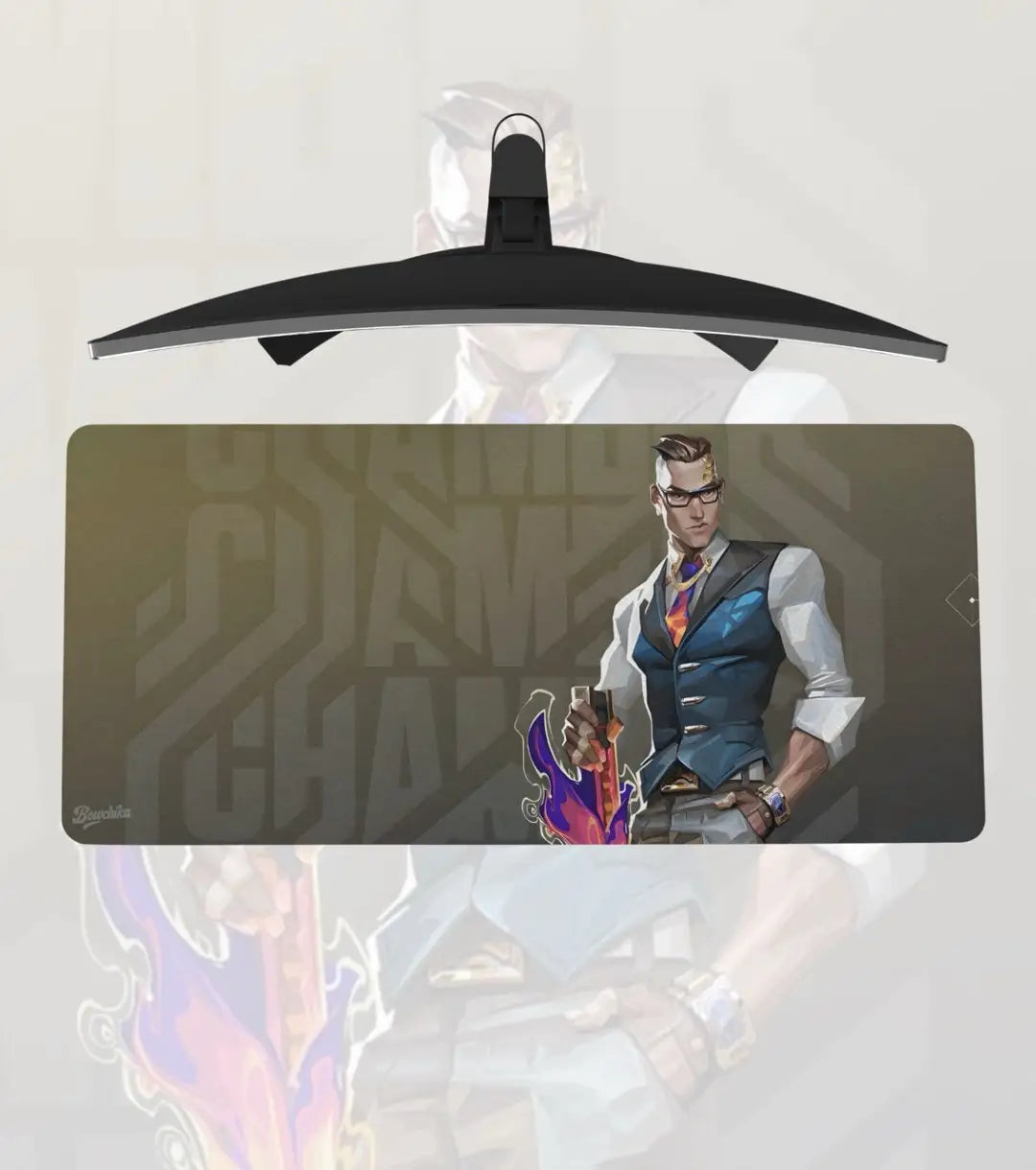 Chamber Valorant Gaming Mousepad – Premium Extended Desk Mat with Anti-Slip Base - Valorant