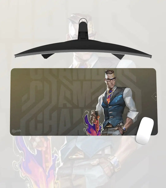 Chamber Valorant Gaming Mousepad – Premium Extended Desk Mat with Anti-Slip Base - Valorant
