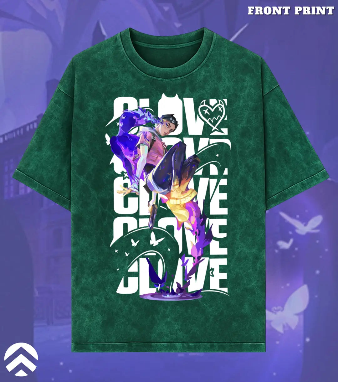 Clove – Eternal Mischief Valorant Acid Wash Tee | Bold Gamer Streetwear - Valorant