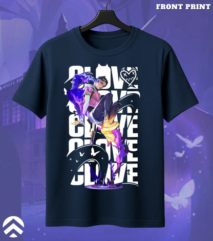 Clove - Shadow Trickster Valorant T Shirt | Trick the Meta Tee - Front Only / Navy / S