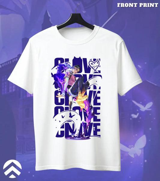 Clove - Shadow Trickster Valorant T Shirt | Trick the Meta Tee - Front Only / White / S