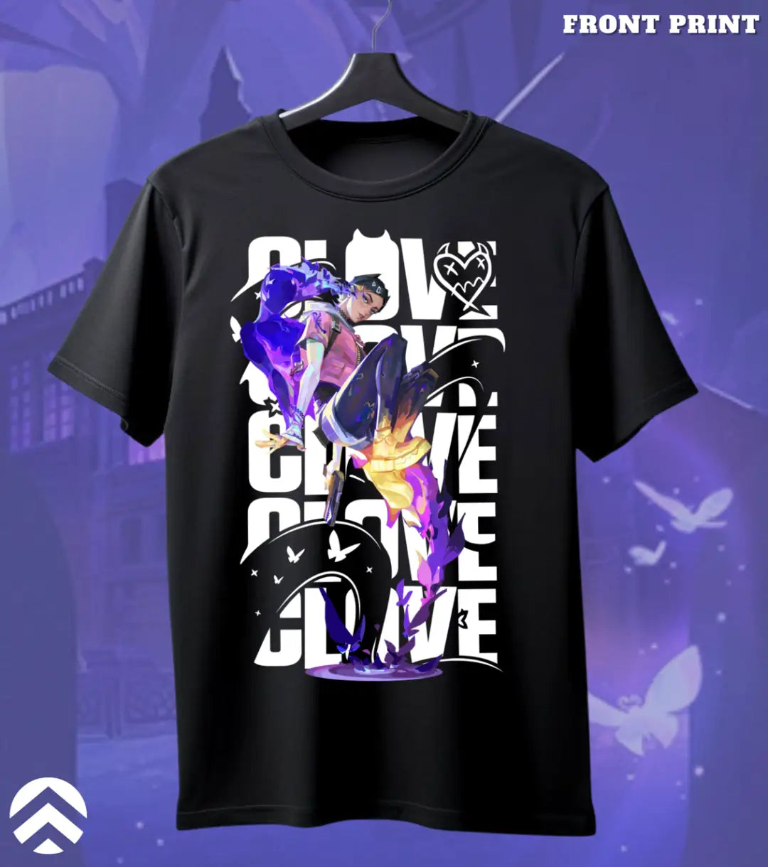 Clove - Shadow Trickster Valorant T Shirt | Trick the Meta Tee - Front Only / Black / S