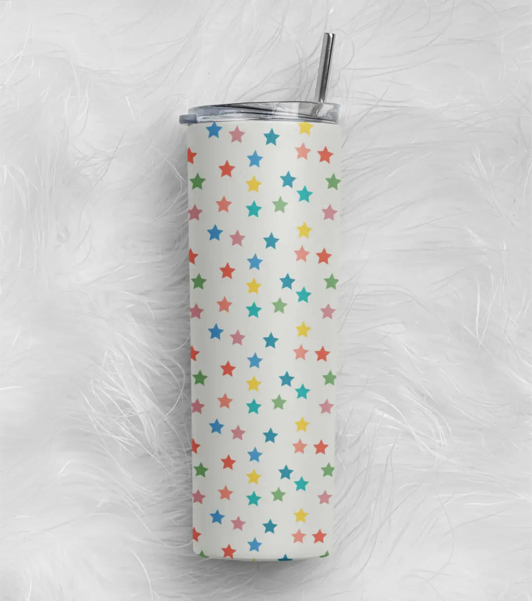 Colorfull Star Stainless Steel Tumbler – 591 ml