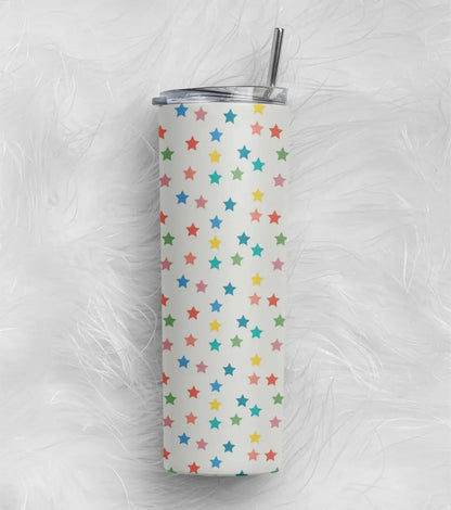 Colorfull Star Stainless Steel Tumbler – 591 ml