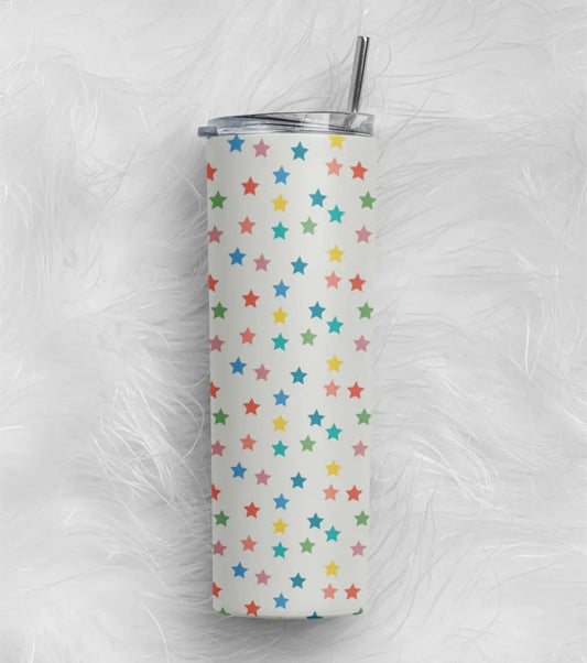 Colorfull Star Stainless Steel Tumbler – 591 ml