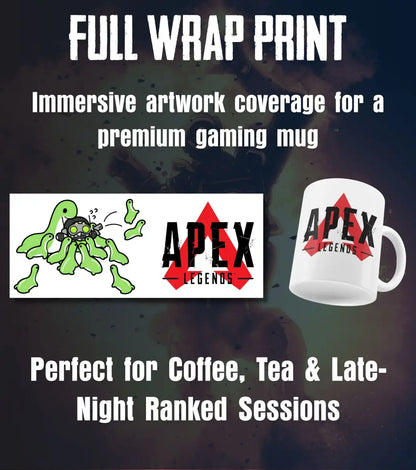 Cute Apex Legends Nessie Ceramic Gaming Mug | Premium Coffee Mug for Gamers | White & Black - Mug