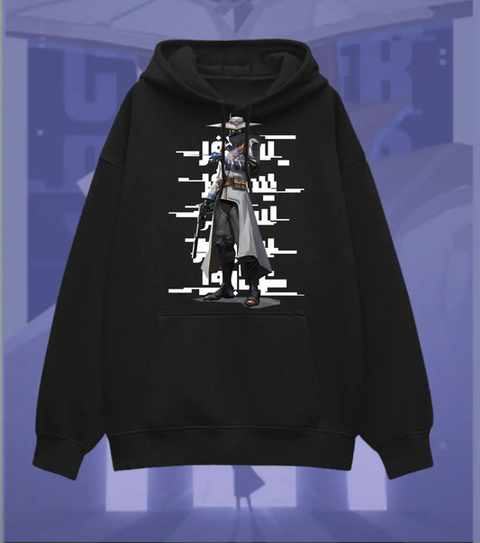 Cypher – Silent Watch Valorant Oversized Hoodie | Relaxed Power Layer - Valorant