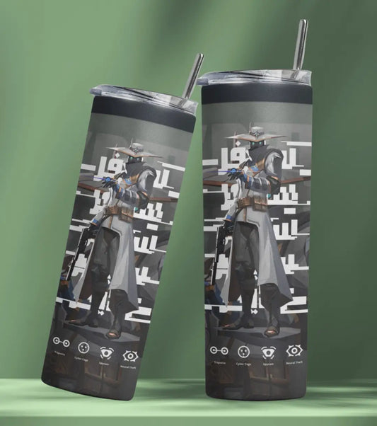 Cypher Valorant Tumbler – Silent Watch | Desk-to-Ranked Essential - Valorant
