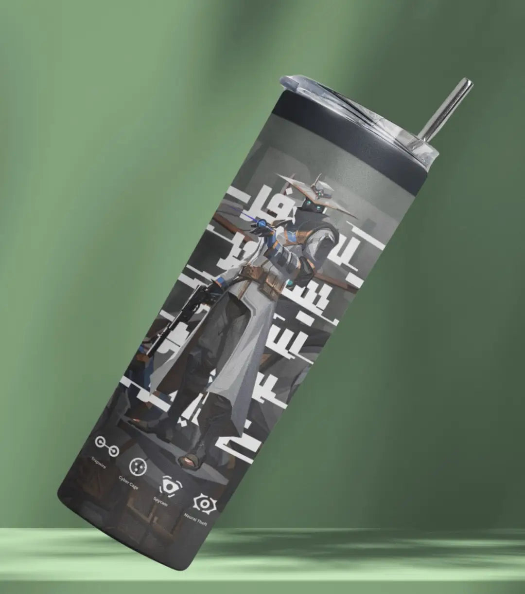 Cypher Valorant Tumbler – Silent Watch | Desk-to-Ranked Essential - Valorant