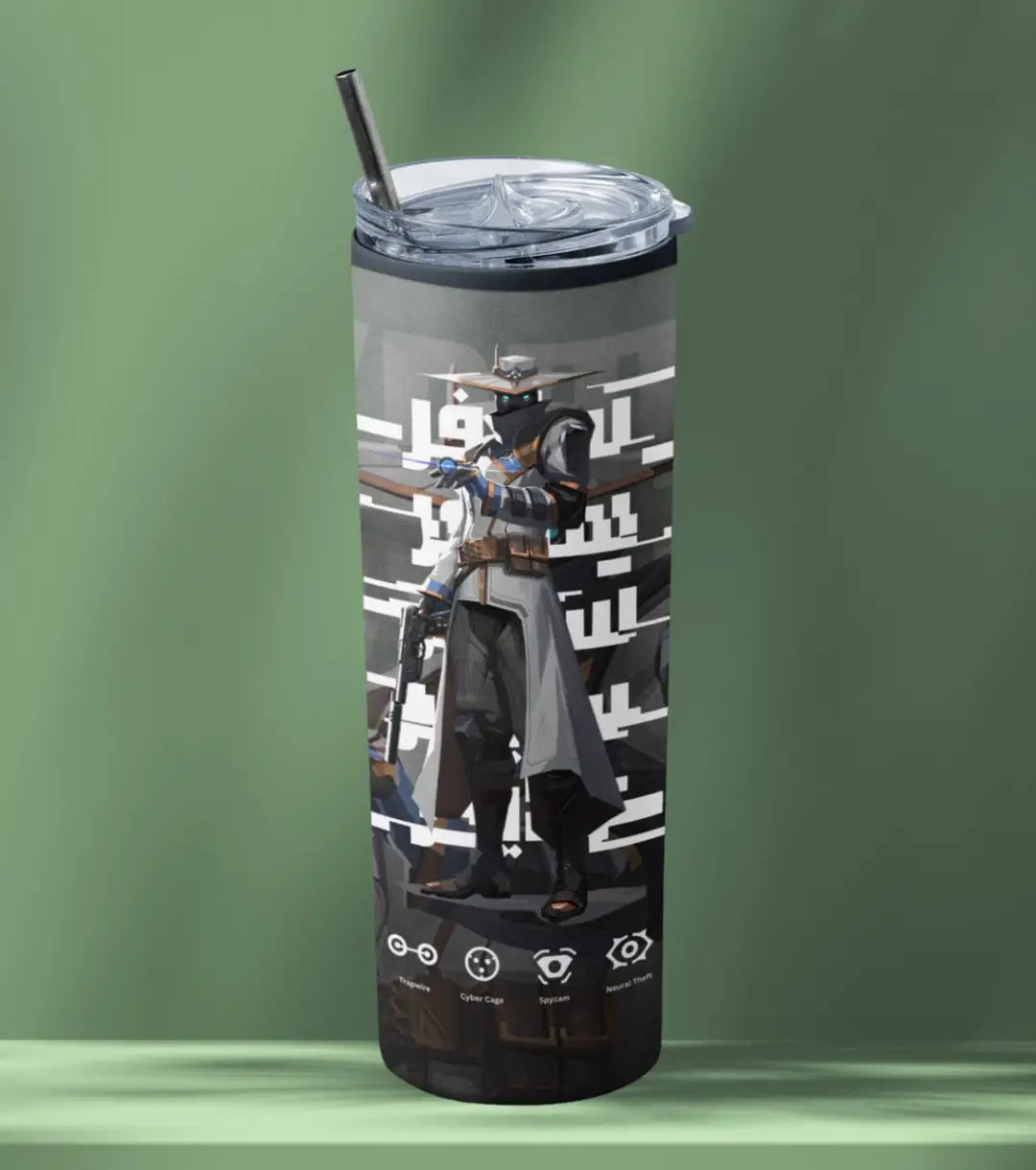 Cypher Valorant Tumbler – Silent Watch | Desk-to-Ranked Essential - Valorant