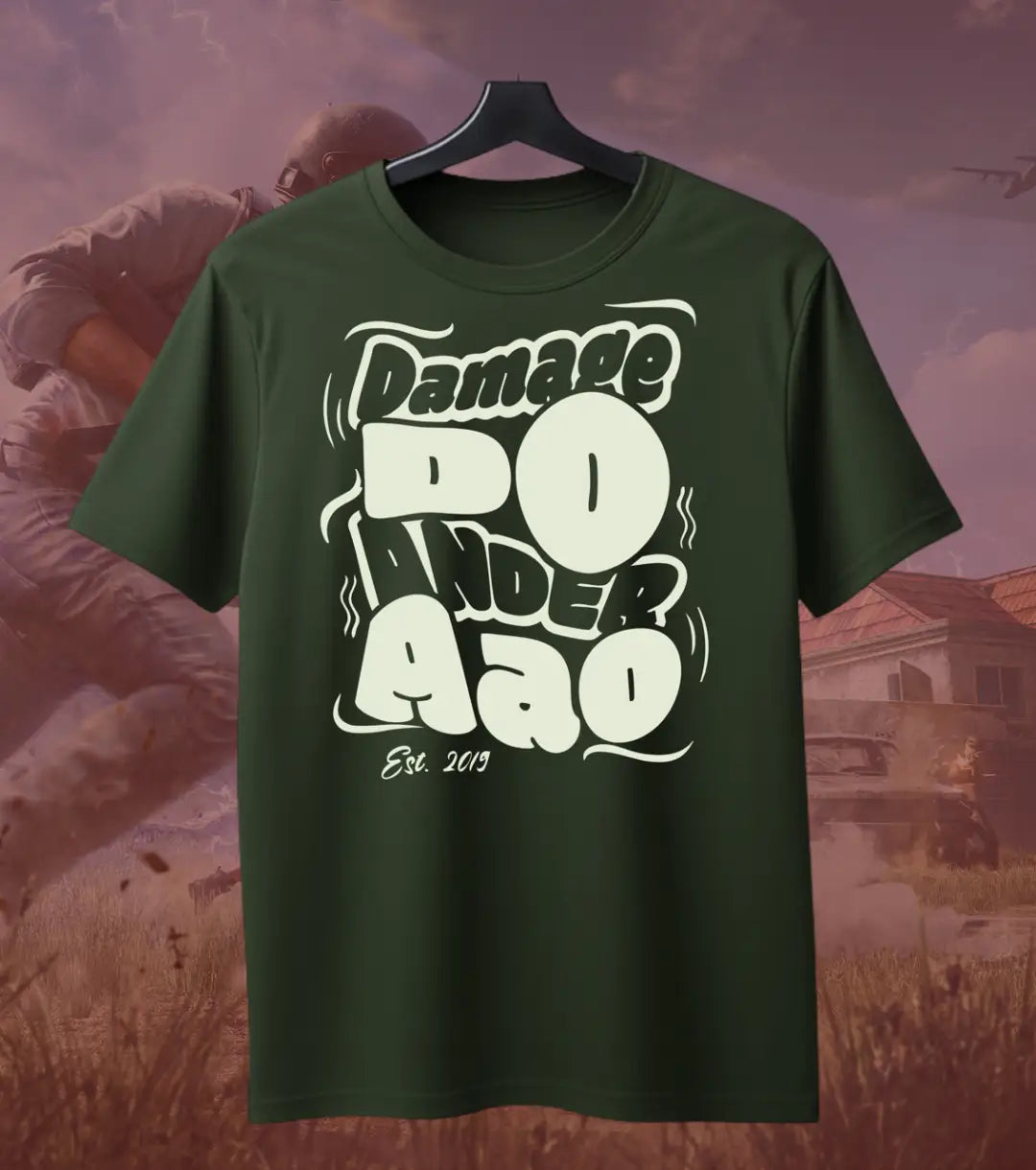 Damage Do Ander Aao BGMI T-Shirt | PUBG OG Meme Tee - BGMI/PUBG