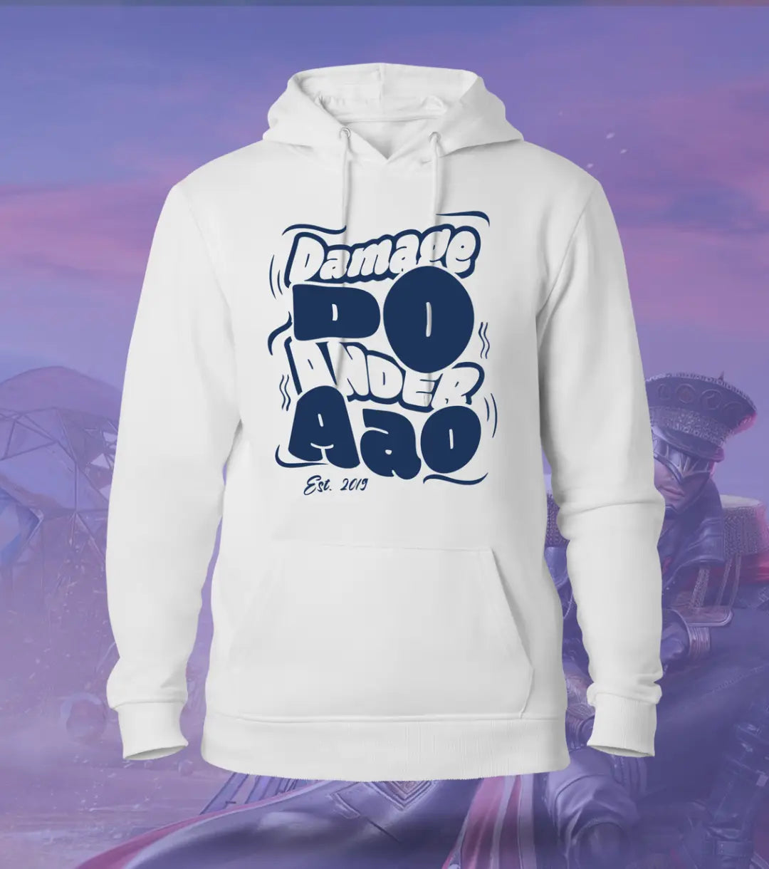 Damage Do Ander Aao – OG Edition Hoodie | 300 GSM Brushed Fleece - White / XS / Regular - BGMI/PUBG