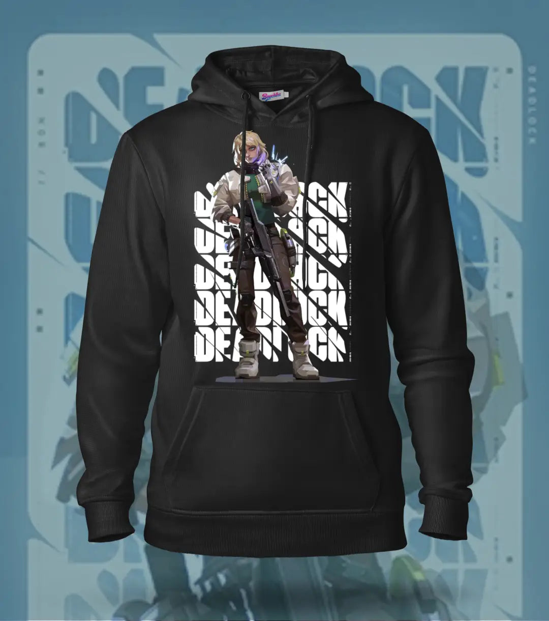 Deadlock | Valorant – Iron Grip Regular Hoodie - Black / S - Valorant