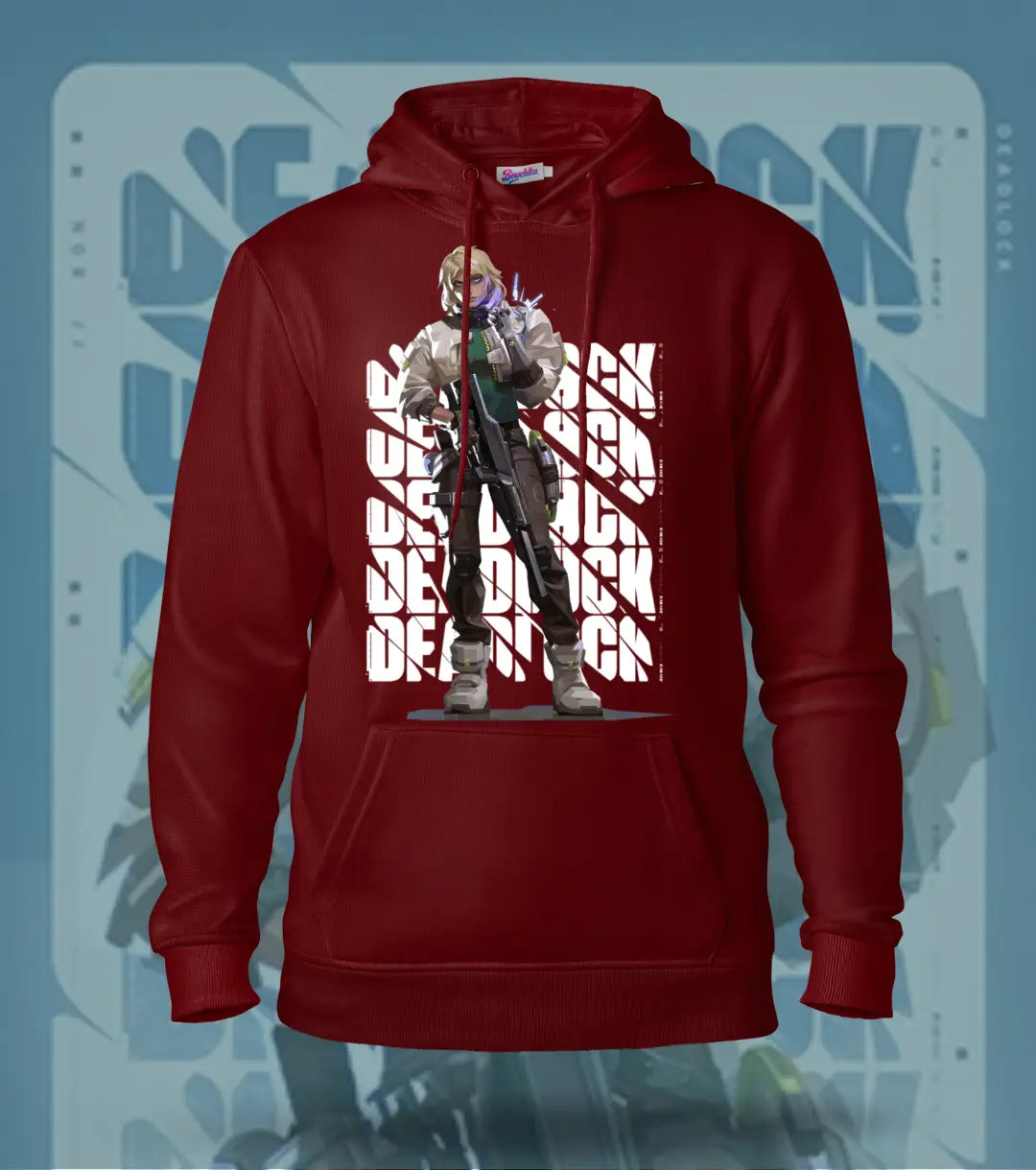 Deadlock | Valorant – Iron Grip Regular Hoodie - Maroon / S - Valorant