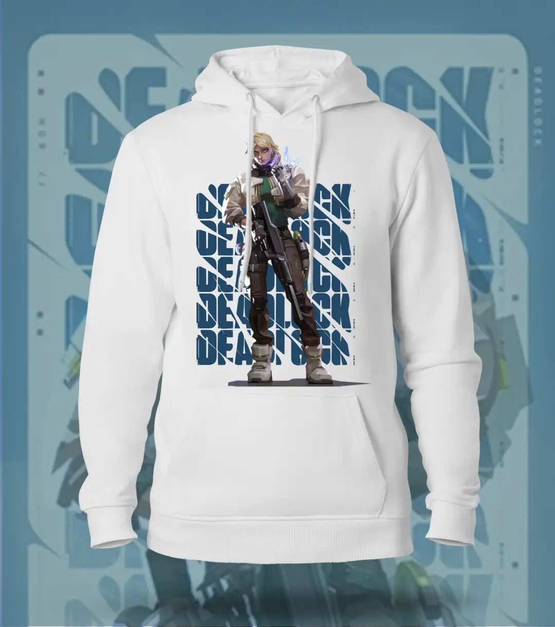 Deadlock | Valorant – Iron Grip Regular Hoodie - White / S - Valorant