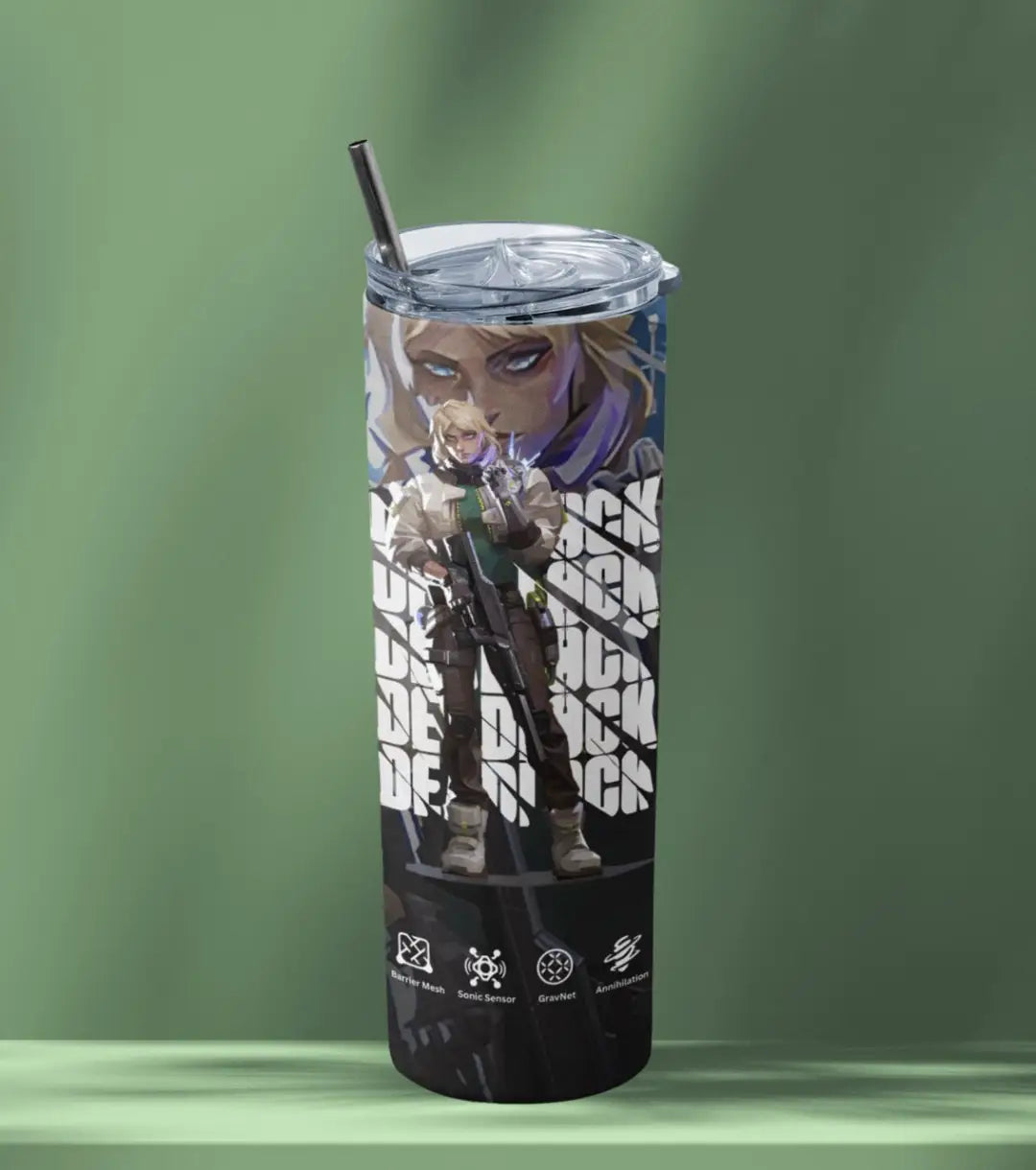 Deadlock Valorant Tumbler – Iron Grip | Hydration On Command - Valorant