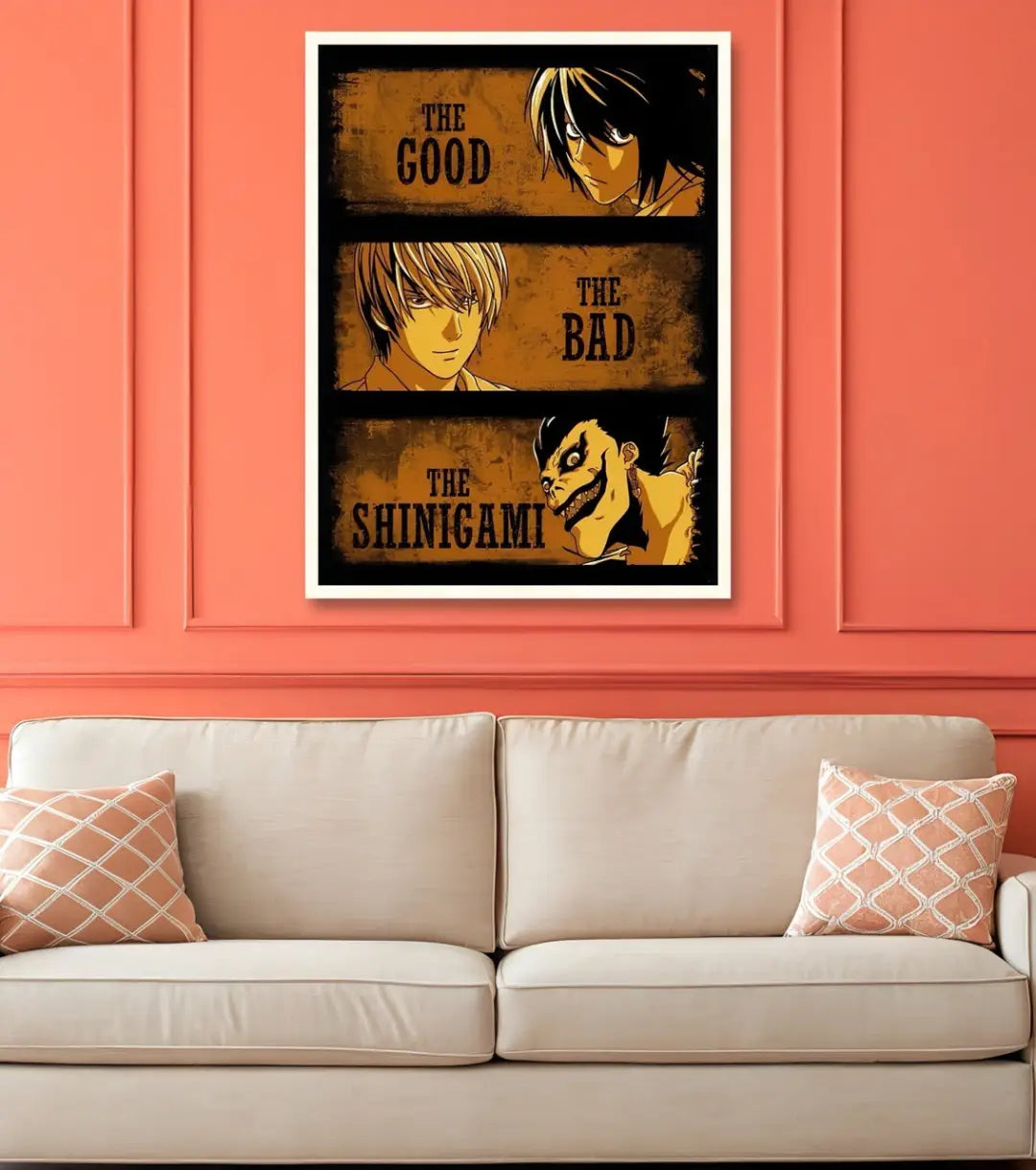 Death Note Good Bad & Shinigami Poster | Anime Wall Art - Death Note