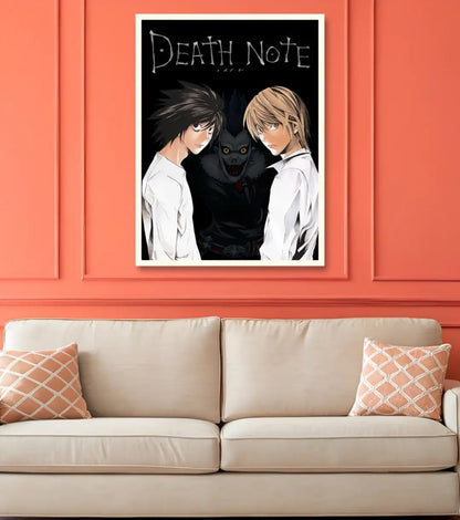 Death Note Light Yagami vs L Poster | Iconic Anime Showdown - Death Note