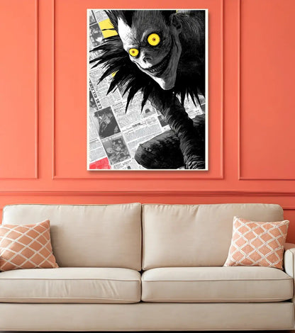 Death Note Ryuk Close-Up Poster | Dark Shinigami Wall Art - Death Note