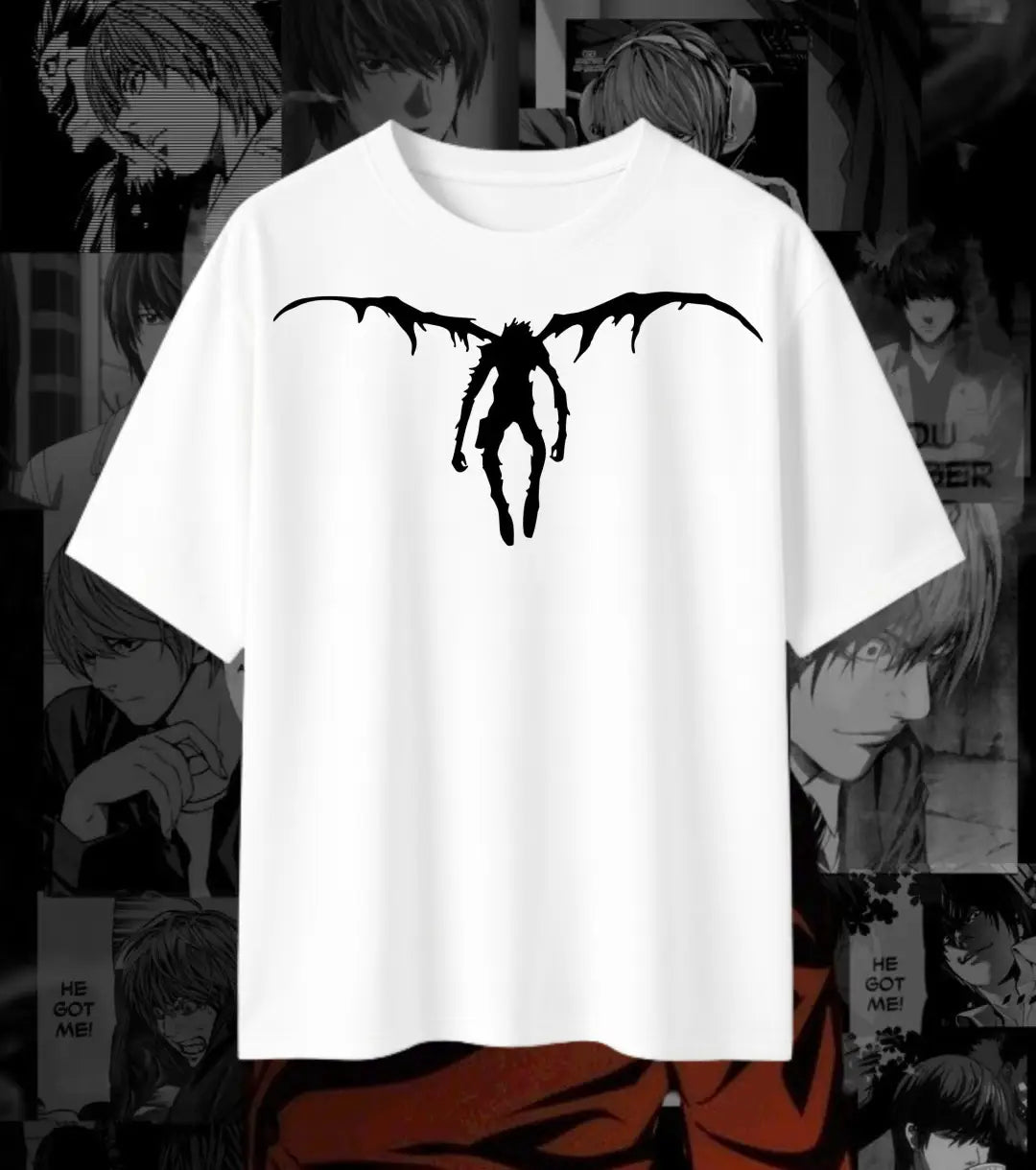 Death Note Ryuk Graphic Oversized Tee | Heavyweight 240 GSM Cotton - Death Note