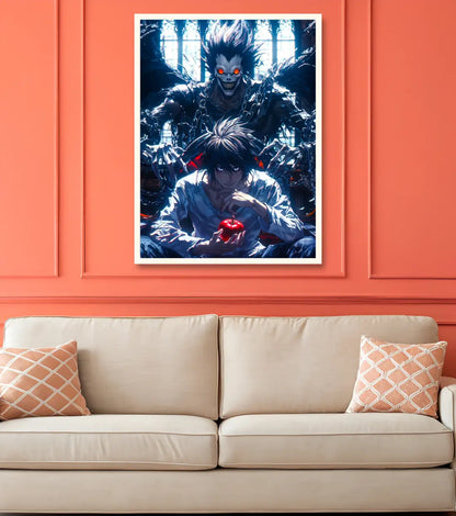 Death Note Shinigami Shadow Poster | Dark Anime Wall Art - Death Note