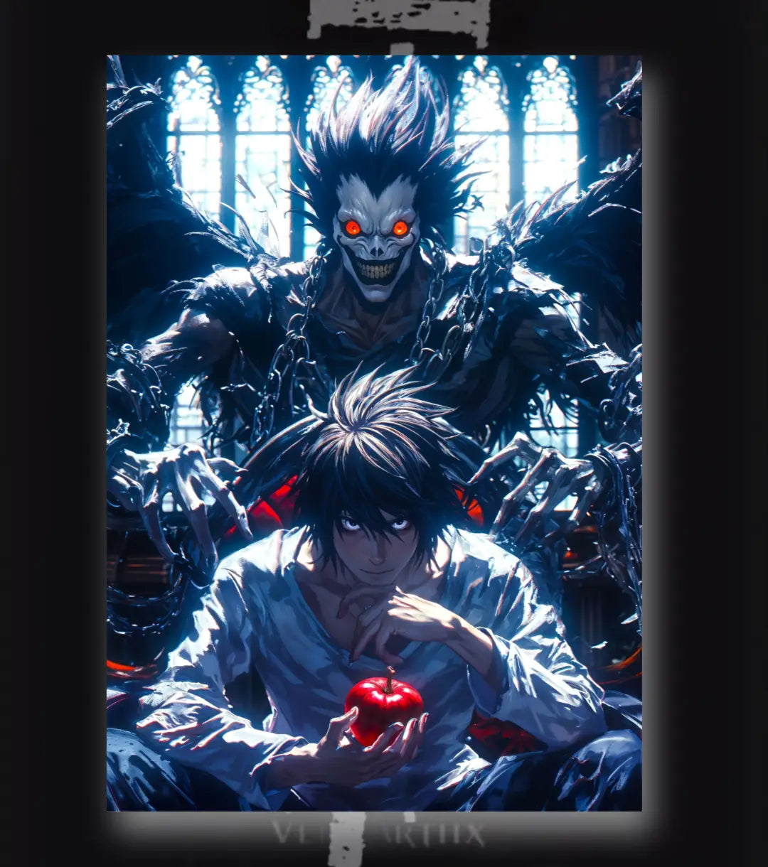 Death Note Shinigami Shadow Poster | Dark Anime Wall Art - Death Note