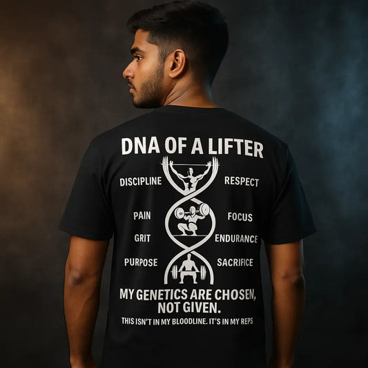 DNA of a Lifter – Oversized Motivational Gym Tee Oversized T-Shirt