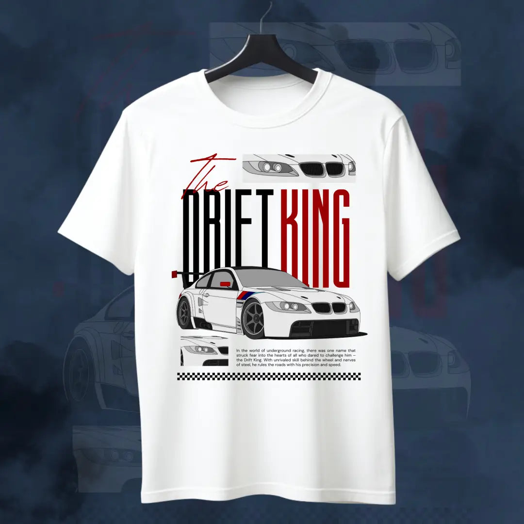 DRIFT KING – Underground Racing Tee - White / S - Automotive