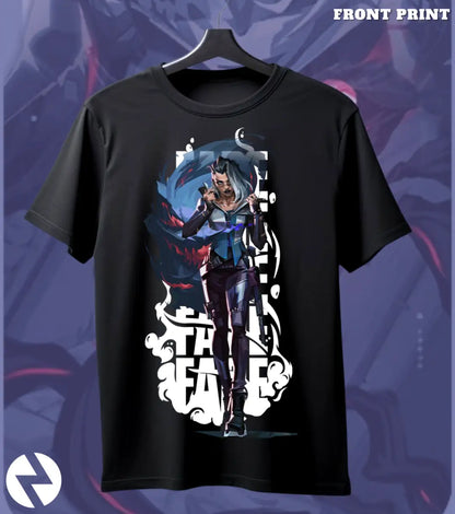 Fade - Nightmare Huntress Valorant T Shirt | Fear the Hunt Tee - Front Only / Black / S - Valorant