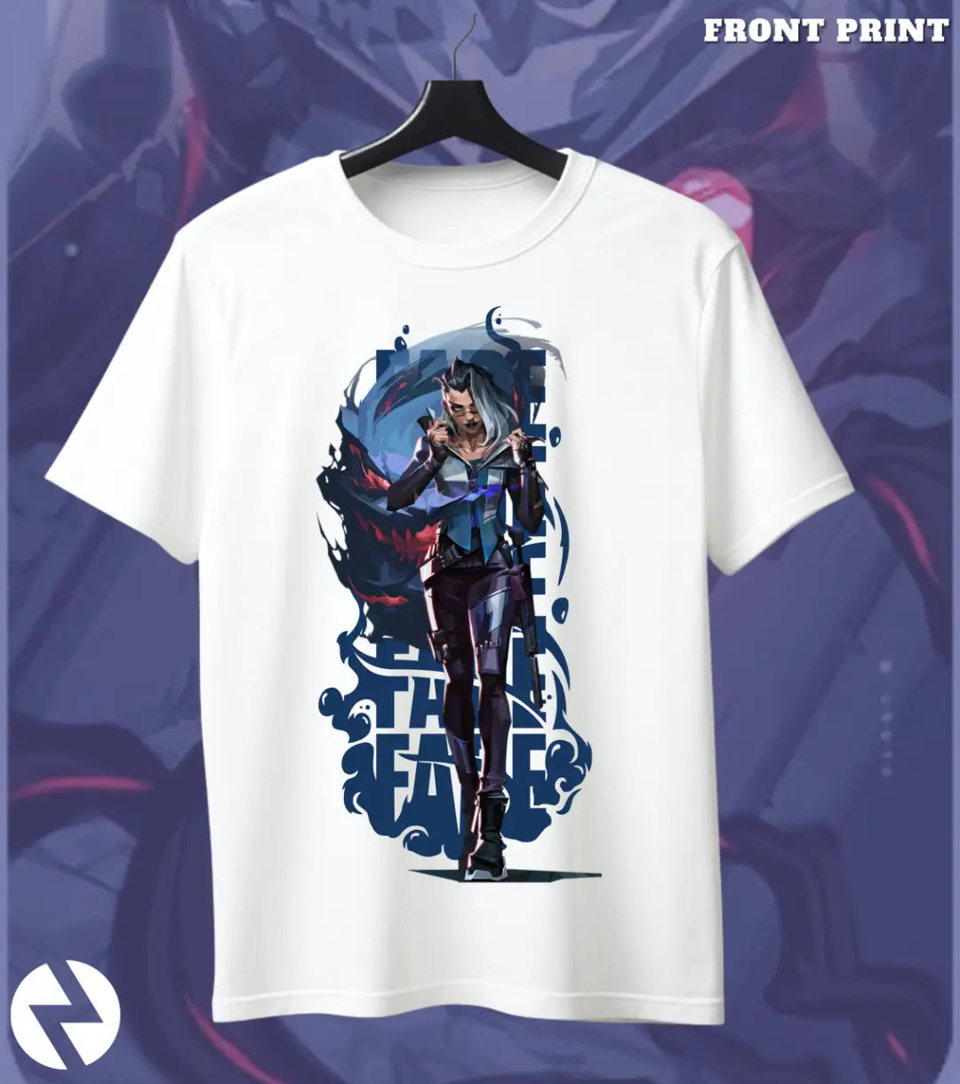 Fade - Nightmare Huntress Valorant T Shirt | Fear the Hunt Tee - Front Only / White / S - Valorant