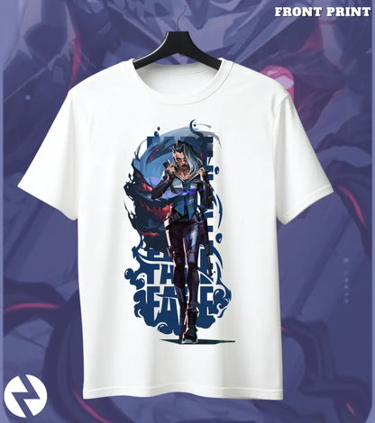 Fade - Nightmare Huntress Valorant T Shirt | Fear the Hunt Tee - Front Only / White / S - Valorant