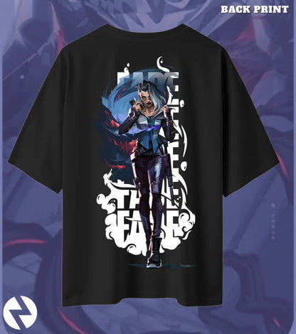 Fade – Nightmare’s Embrace Valorant Oversized T Shirt | Bold Casual Energy - Black / XS / 180GSM - Valorant