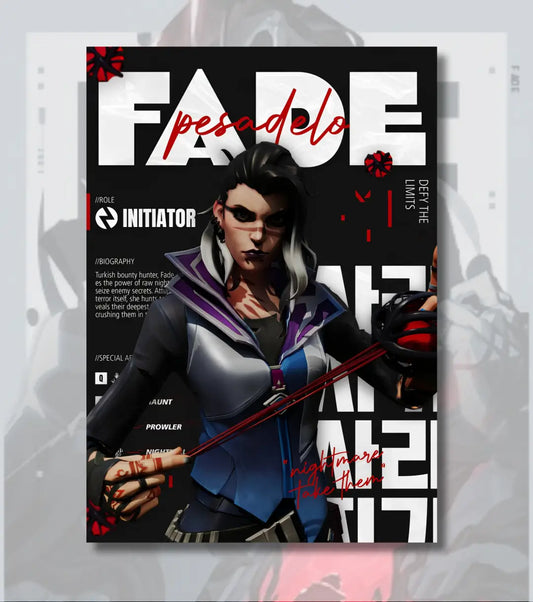 Fade Valorant Poster – Nightmare Energy Wall Art | Dark Vibes Strong Presence - Valorant