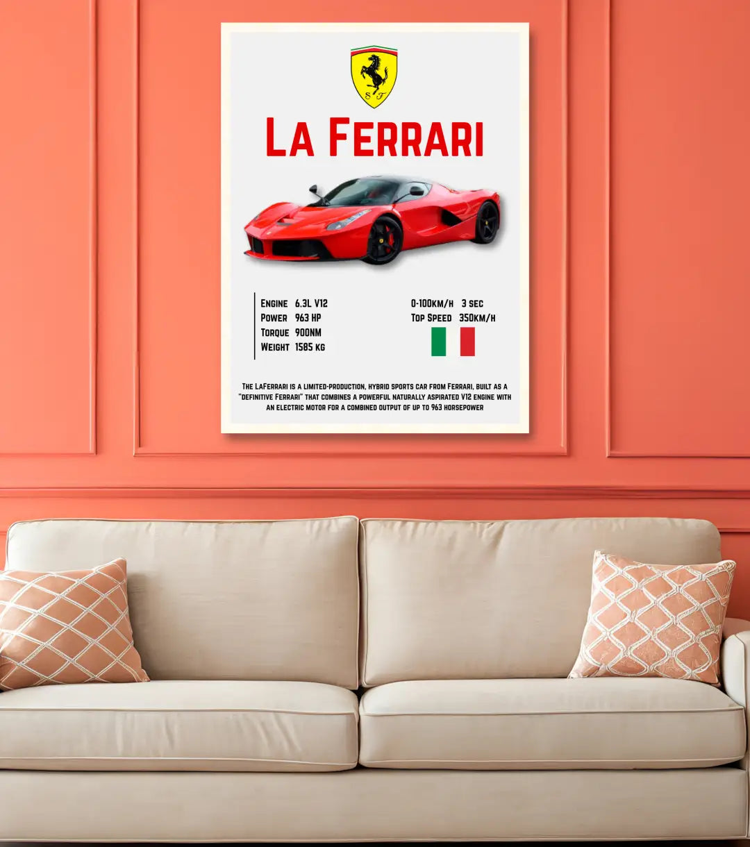 Ferrari LaFerrari Poster - Automotive