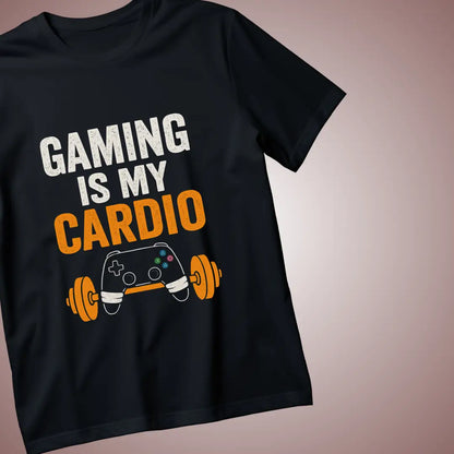 Gaming Is My Cardio T-Shirt - S / Black