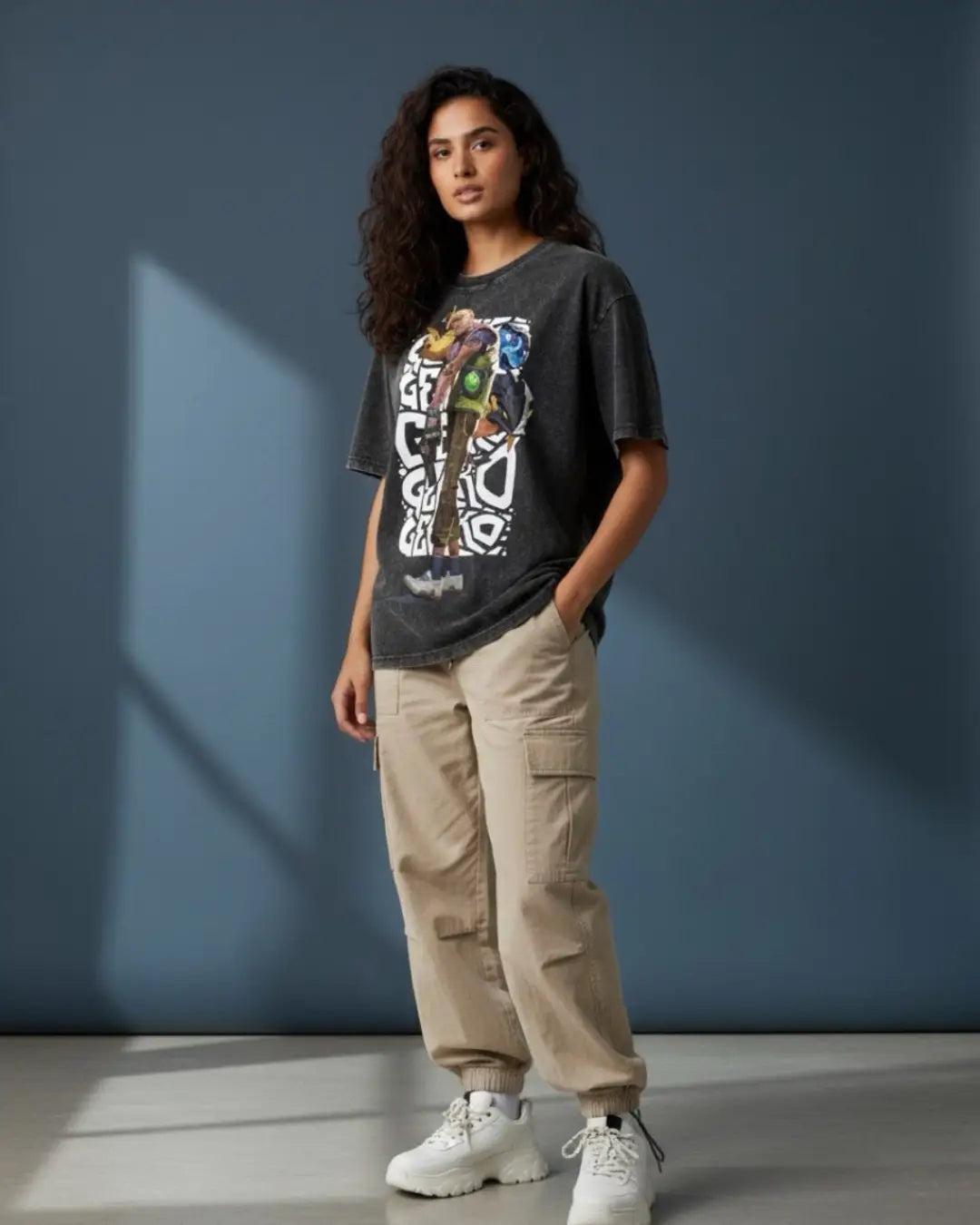Gekko – Creature Crew Valorant Acid Wash Tee | Bold Gamer Streetwear - Black / XS - Valorant
