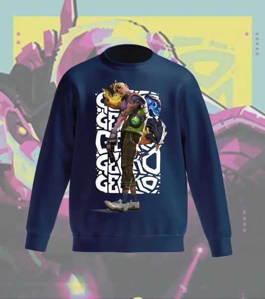 Gekko Crew Vibes Sweatshirt – Valorant Edition - Navy / Regular / XS - Valorant