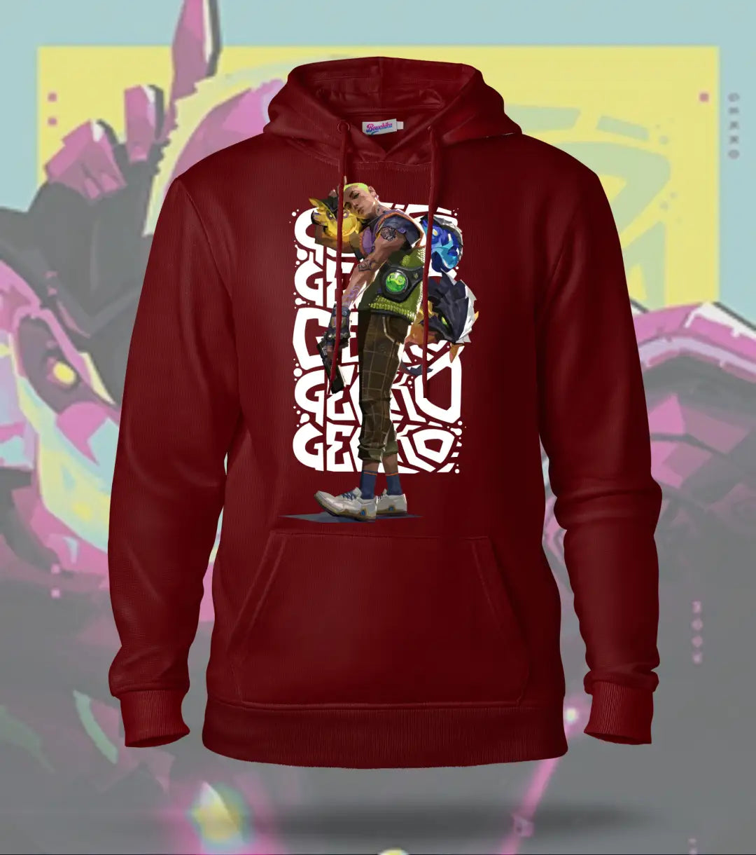 Gekko | Valorant – Creature Crew Regular Hoodie - Maroon / S - Valorant