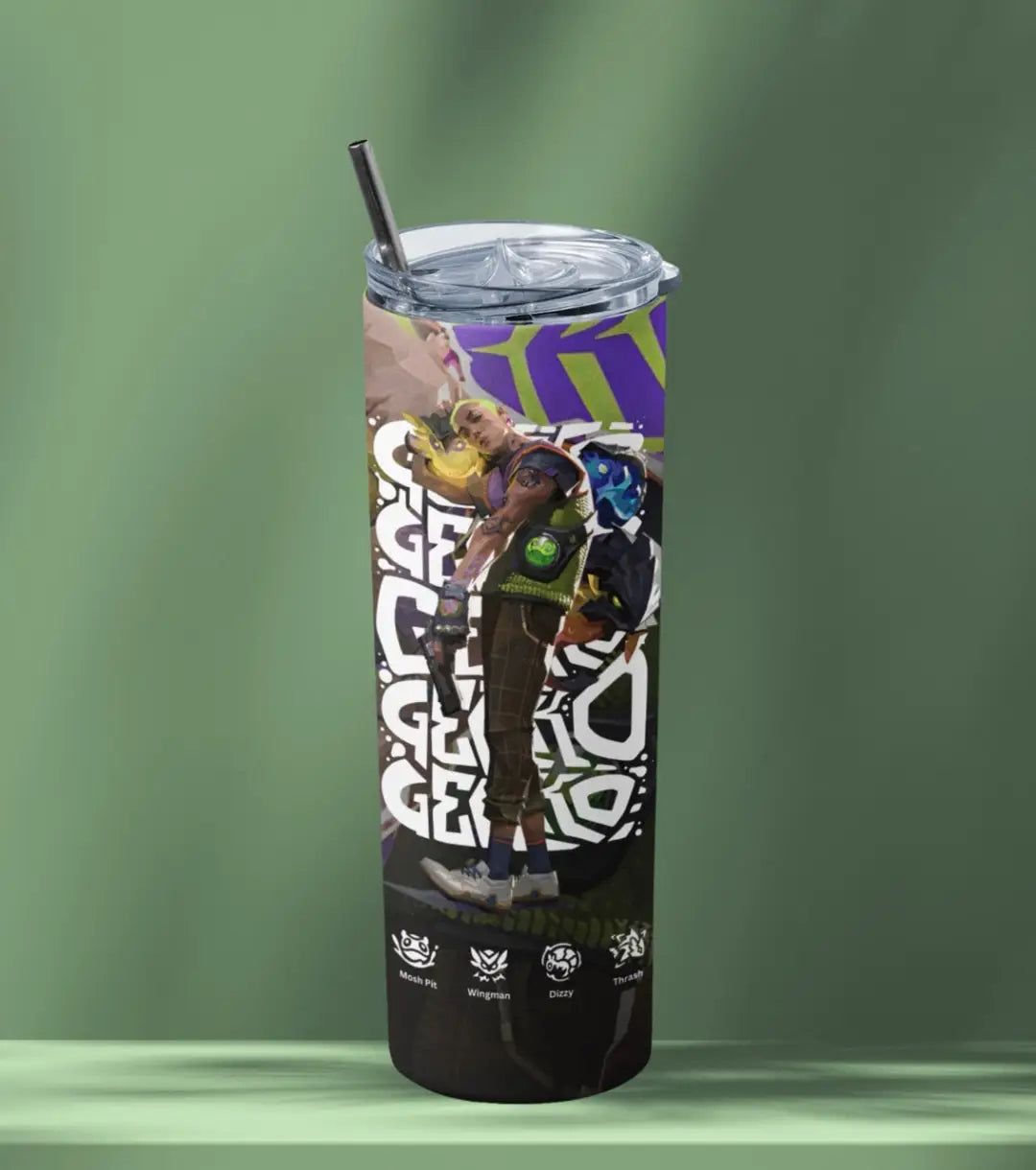 Gekko Valorant Tumbler – Creature Crew | Desk-to-Ranked Essential - Valorant