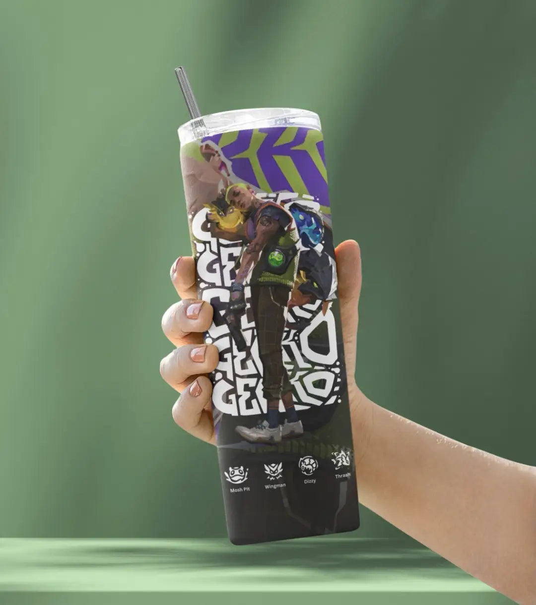 Gekko Valorant Tumbler – Creature Crew | Desk-to-Ranked Essential - Valorant