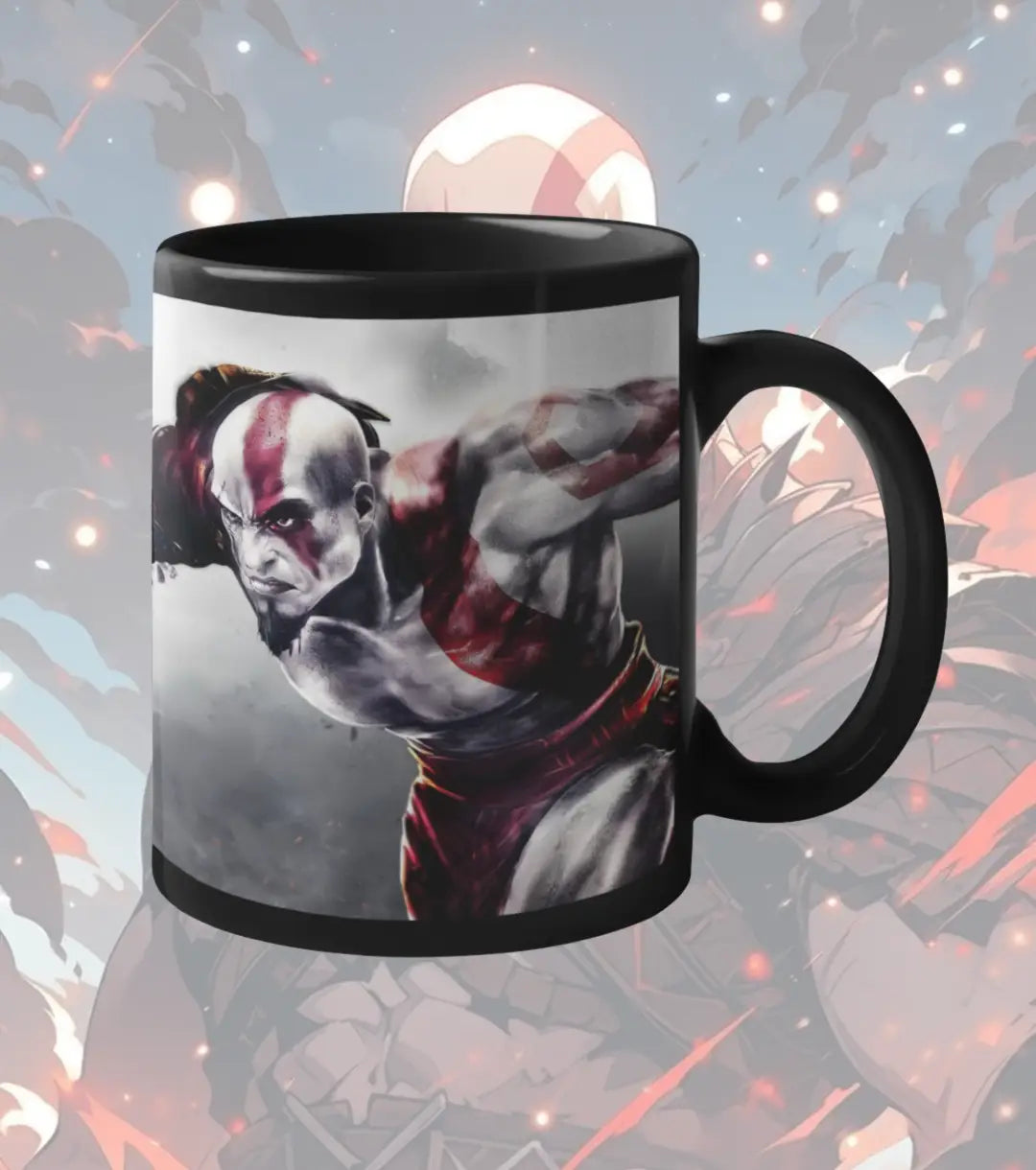 God of War Kratos Mug – Rage Warrior Gaming Coffee Mug | Premium Ceramic Gamer Cup | Gift for Gamers - god of war