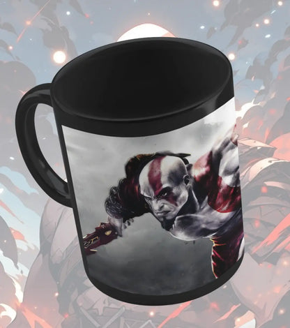 God of War Kratos Mug – Rage Warrior Gaming Coffee Mug | Premium Ceramic Gamer Cup | Gift for Gamers - god of war