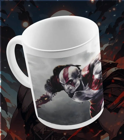 God of War Kratos Mug – Rage Warrior Gaming Coffee Mug | Premium Ceramic Gamer Cup | Gift for Gamers - god of war