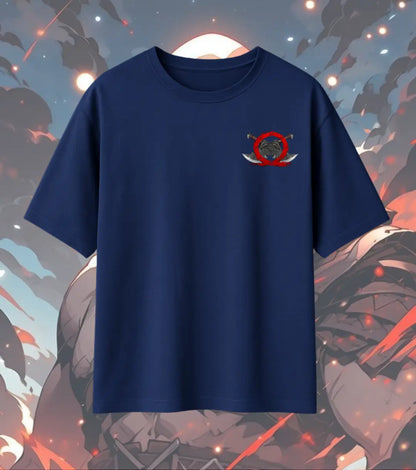 God of War T-Shirt – Spartan Warrior Graphic Design | 240 GSM Oversized Black Gamer Tee - God of War