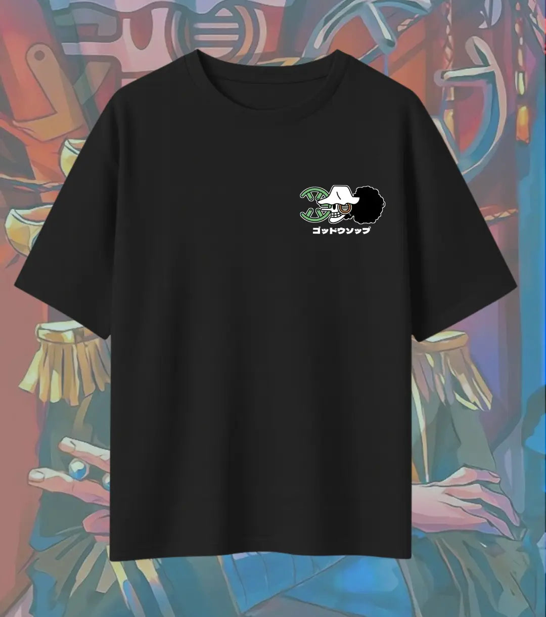 God Usopp Oversized T-Shirt – One Piece Sniper Anime Tee | Straw Hat Crew Streetwear White Tee - One Piece