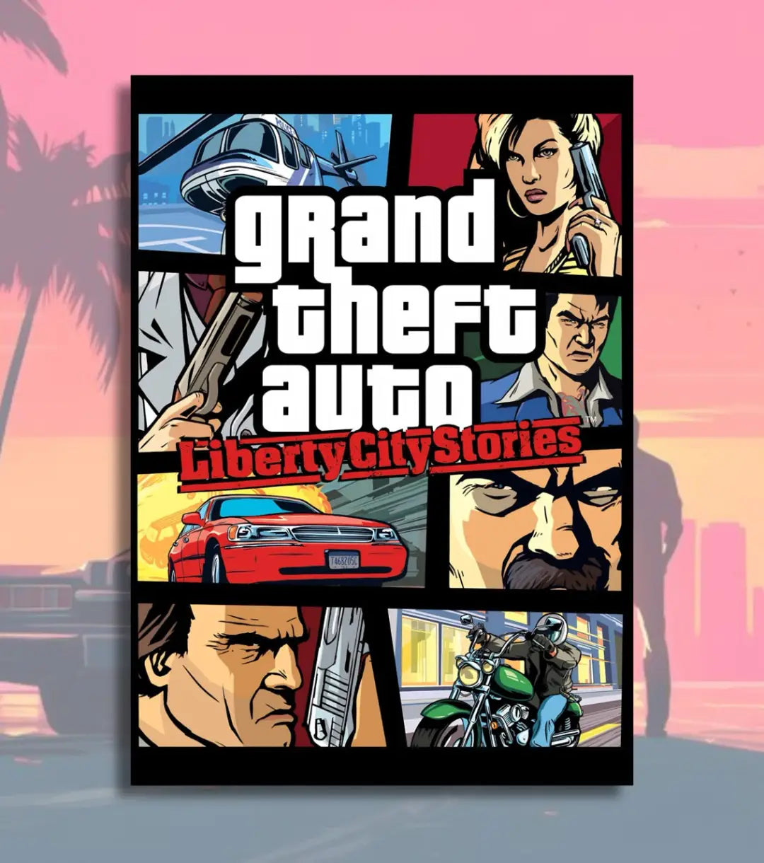 Grand Theft Auto Poster Collection (GTA 1 to GTA 6) – Retro to Next-Gen Wall Art | Bowchika - A4 / GTA Liberty City